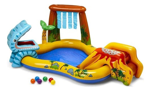 Inflable Intex Wet Set Collection Dino Play Center Para Niño