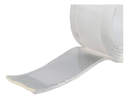Cinta Silicona Bifaz Transparente Para Pegar 30mm X 1m - Cbx Único