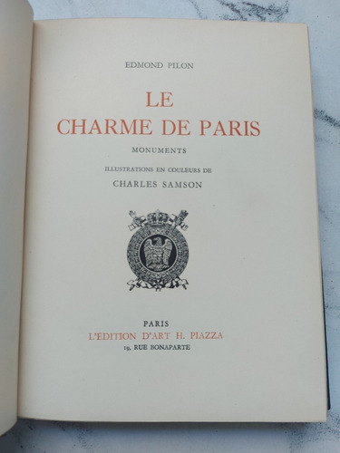 Le Charme De Paris. Edmond Pilon. 52469.