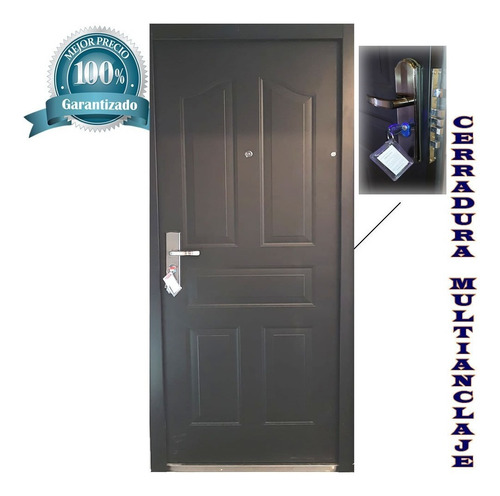 Imagen 2 de 5 de Puerta Doble Chapa De Seguridad Semiblindada De Exterior