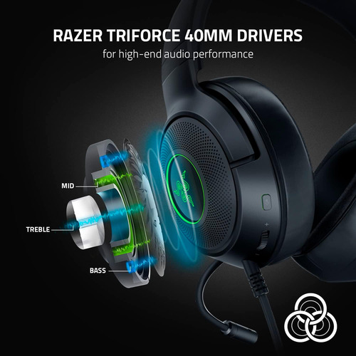 Razer Kraken V3 X Auriculares De Juegos Usb Con Cable: Const