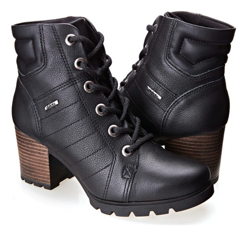 Bota Coturno Salto Bloco Cano Médio Dakota