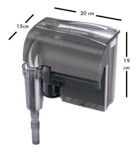 Imagen 2 de 7 de Filtro Externo De Cascada Para Peceras Acuarios 160 A 350 L