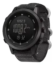 Comprar Reloj militar North Edge Apache 46, barómetro, brújula, correa alternativa, bisel negro, fondo plateado