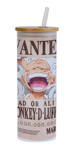 Vaso Vidrio De Luffy One Piece Se Busca