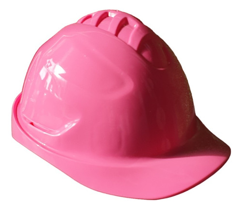 Casco De Seguridad Industrial Obra Arnes Simple Rosa Dp