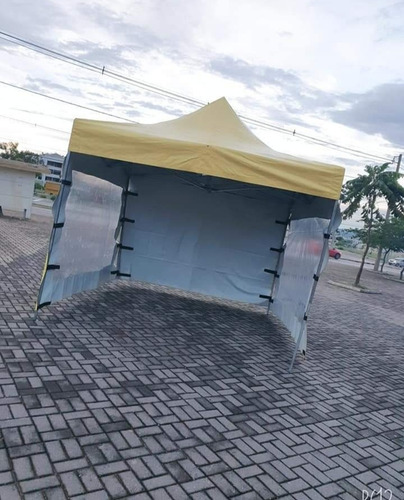Tenda Sanfonada 3x3 Lona Pvc Maior Durabilidade + 3 Laterais
