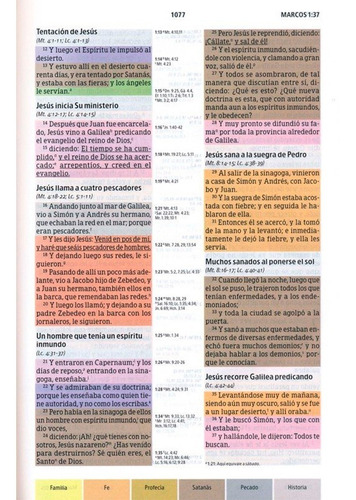 Imagen 10 de 10 de Biblia De Estudio Arcoiris - Reina Valera 1960 - Tapa Dura