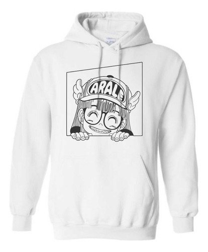 Sudadera Arale Manga Anime Dragon Ball Con Gorro  