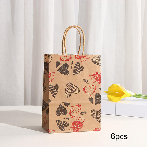 6x Bolsa De Regalo Del Día De San Valentín Bolsa Estilo B