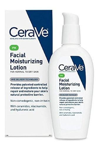 Cerave Loción Hidratante Facial Pm 3 Oz (2 Unidades)