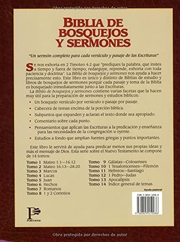 Biblia De Bosquejos Y Sermones Tomo 3 Marcos, De Anónimo. Biblia De Bosquejos Y Sermones Editorial Portavoz, Tapa Blanda En Español, 1998