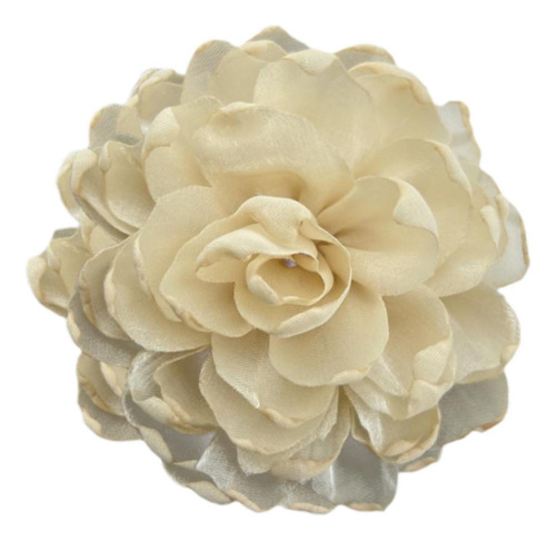2 Elegante Broche De Flores Para Mujer, Horquilla, Beige