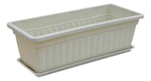 Maceta Con Ventana Para Flores, Macetero Para Verduras Beige