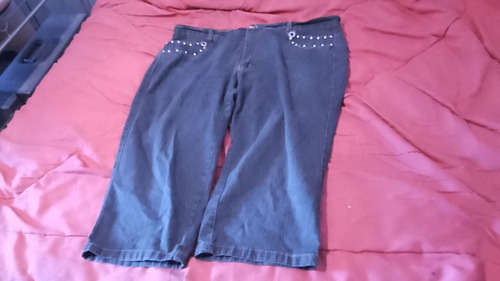 Jean Pescador Azul Oscuro De Dama Talle Xl Impecable