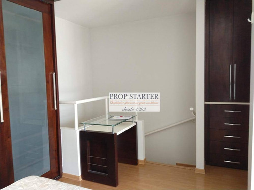 Imagem 6 de 20 de Apartamento Duplex Com 1 Dormitório Para Alugar, 55 M² Por R$ 2.900/mês - Pinheiros - Prop Starter Adm. Imóveis - Ad0023