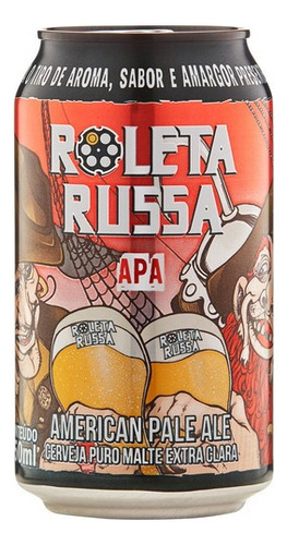 Cerveja Roleta Russa APA lata 350ml