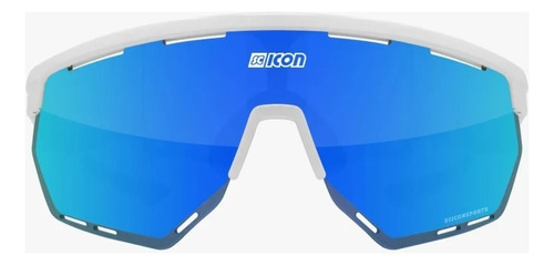 Lentes Scicon Aerowing Gafa Deportiva Ciclismo Lente Azul Armazón Blanco