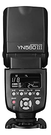 Flash Speedlite Yongnuo Yn560 Iii, Gn58, 2.4g Receiver, Lcd