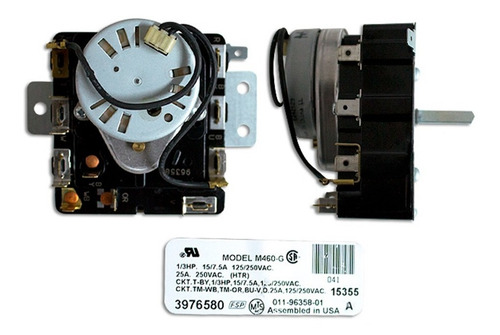 Programador Timer Secadora Whirlpool 3976580