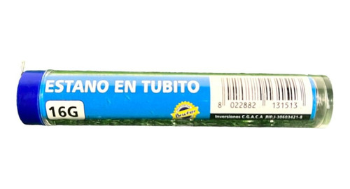 Tubo De Estaño 16g Brufer