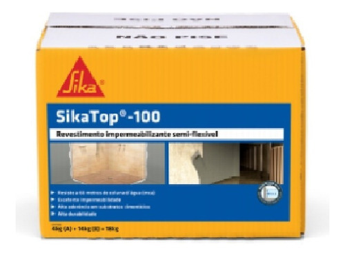 Sikatop 100 Revestimento Impermeabilizante 18kg Sika