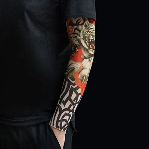 Gospire 6 Unids Nylon Falso Tatuaje Temporal Mangas Body Art