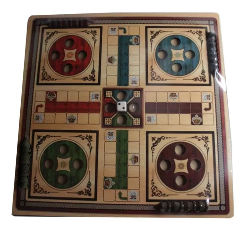 Jogo Ludo Real Torrinha Madeira Versão Especial