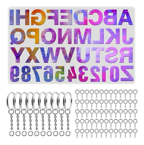 111pcs/set Diy Mirror Silicone Pendant Mold