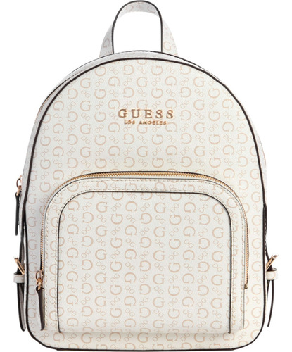 Mochila Guess Factory Sg947930-whi Acabado de los herrajes Níquel Color Blanco Correa de hombro Blanco Diseño de la tela Lisa
