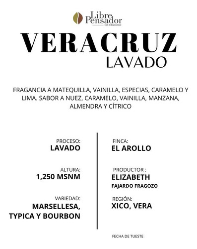 Café De Veracruz Proceso Lavado