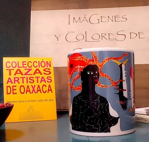 Taza De Cerámica Con Obras De Arte De Artistas De Oaxaca