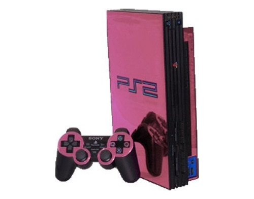 Skin Para Sony Playstation 2 (ps2) - Nuevo - Pink Cromo