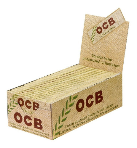 Papel Ocb Organico Cañamo 69mm 50 Libros X 50 Papelillos