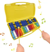 Comprar Metalófono Cromático, Instrumentos Xilófono Para Niños De 25 Notas, Instrumentos De Percusión De Juguete, Dos Mazos De Seguridad, Juguete Musical, Niños De Regalo