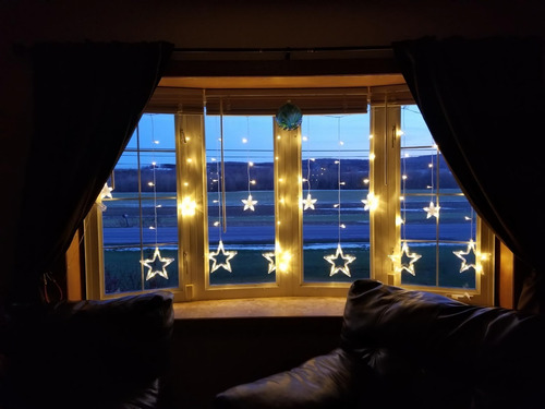Imagen 7 de 8 de Extensión Tipo Cortina De Luces De Navideñas Con Motivos