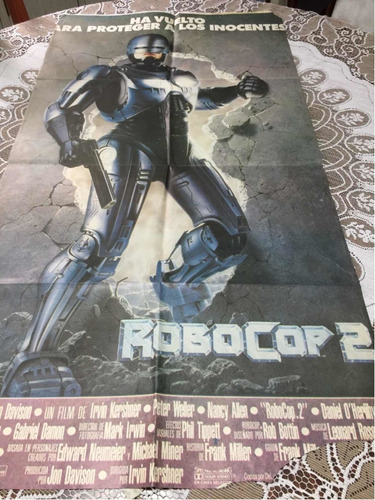 Poster 2  Robocop Original  Peter Weller Otro Recortado