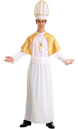 Pious Pope Mens Disfraz De Halloween Católico Cardenal Clero