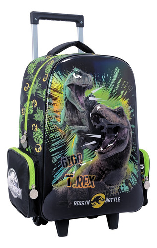 Mochila Wabro Jurassic World Park Batalla Niño Carro 17 In