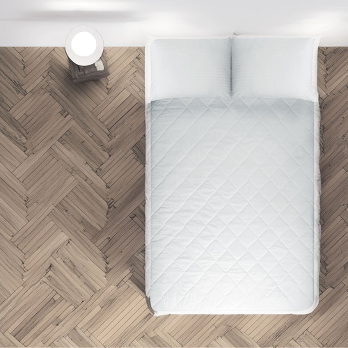 Cubre Colchon King Size Impermeable Capitonado Y Acolchado