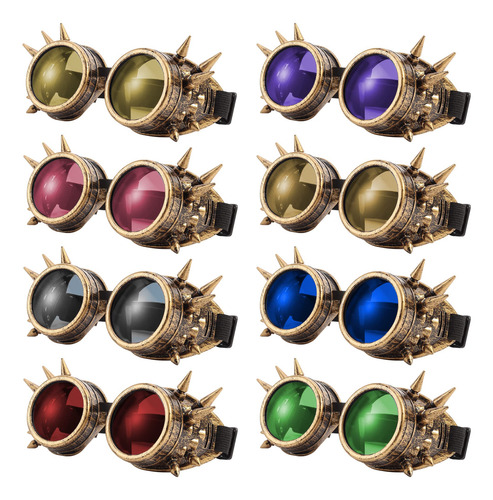 Anteojos De Soldadura Góticos Estilo Steampunk Con Lentes In