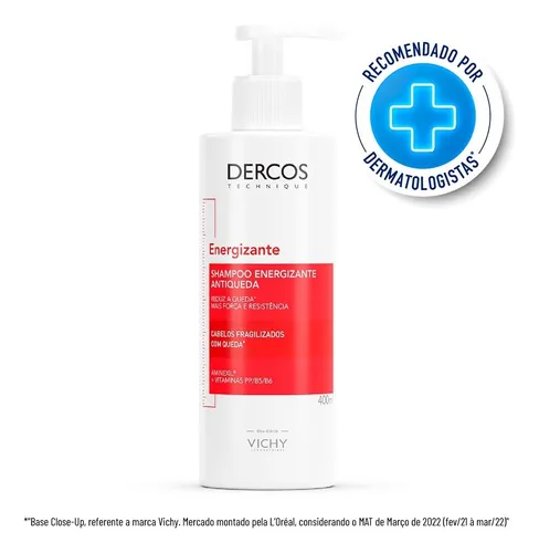 Vichy Dercos Shampoo Energy+ Antiqueda 400ml
