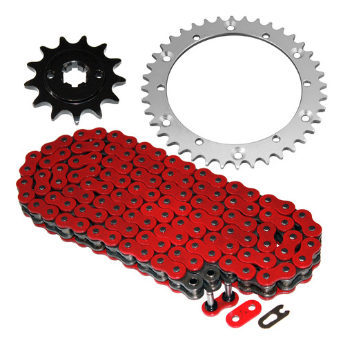 Caltric Red O-ring Transmision Cadena Piñon Kit Para Yamaha