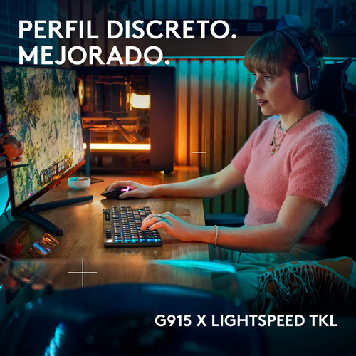 Teclado Mecánico Inalámbrico Logitech G915 X Tkl Negro