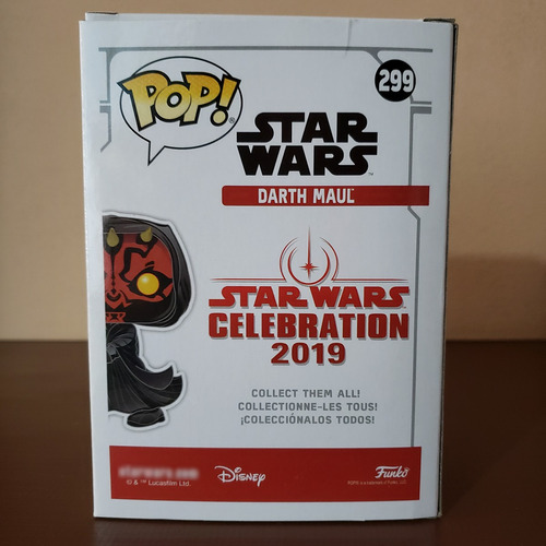 Funko Pop! Star Wars Darth Maul 299 2019 Galactic Convention (Usado)