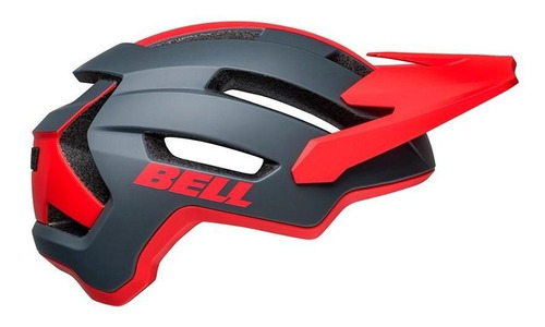 Capacete Ciclismo Bell 4forty Air Mips Cor Vermelho e Cinza Tamanho 55-59cm