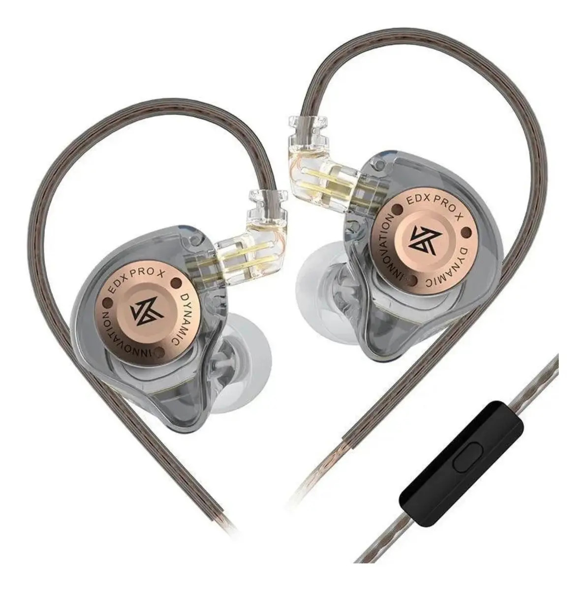 Fone de ouvido in-ear gamer Audio KZ EDX Pro X C/ Microfone