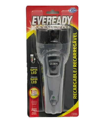 Lanterna Recarregavel Eveready Super Led Bivolt