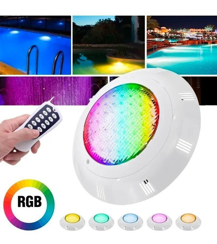 Luz De Piscina  Lámpara Sumergible  35w De Para Alberca Rgb