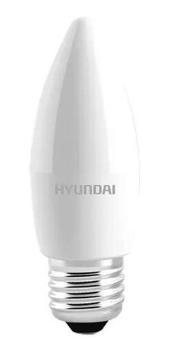 Imagen 1 de 1 de Pack 10 X Ampolleta Led Vela E27 Empavonada 6w - Hyundai